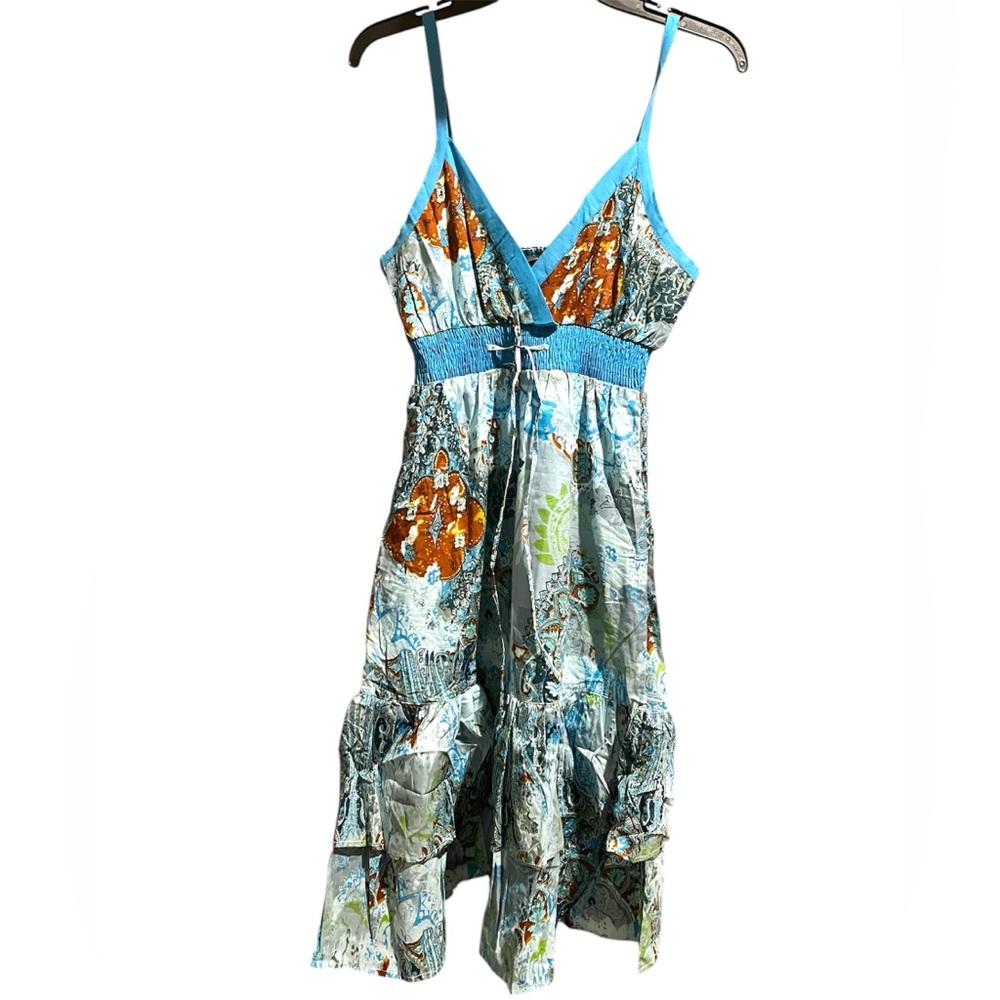 CHAUDRY KC Colorful Strappy Dress